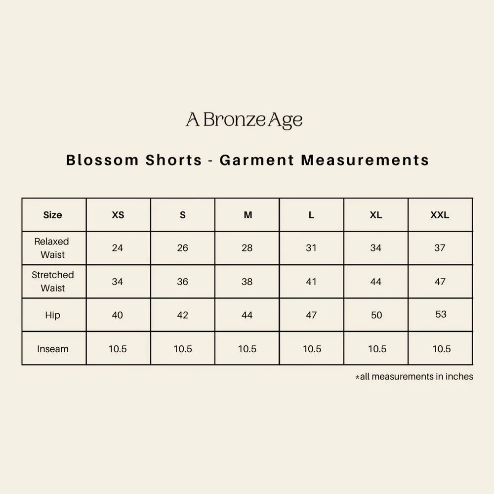 A Bronze Age Blossom Shorts (Navy Twill) - Image 5