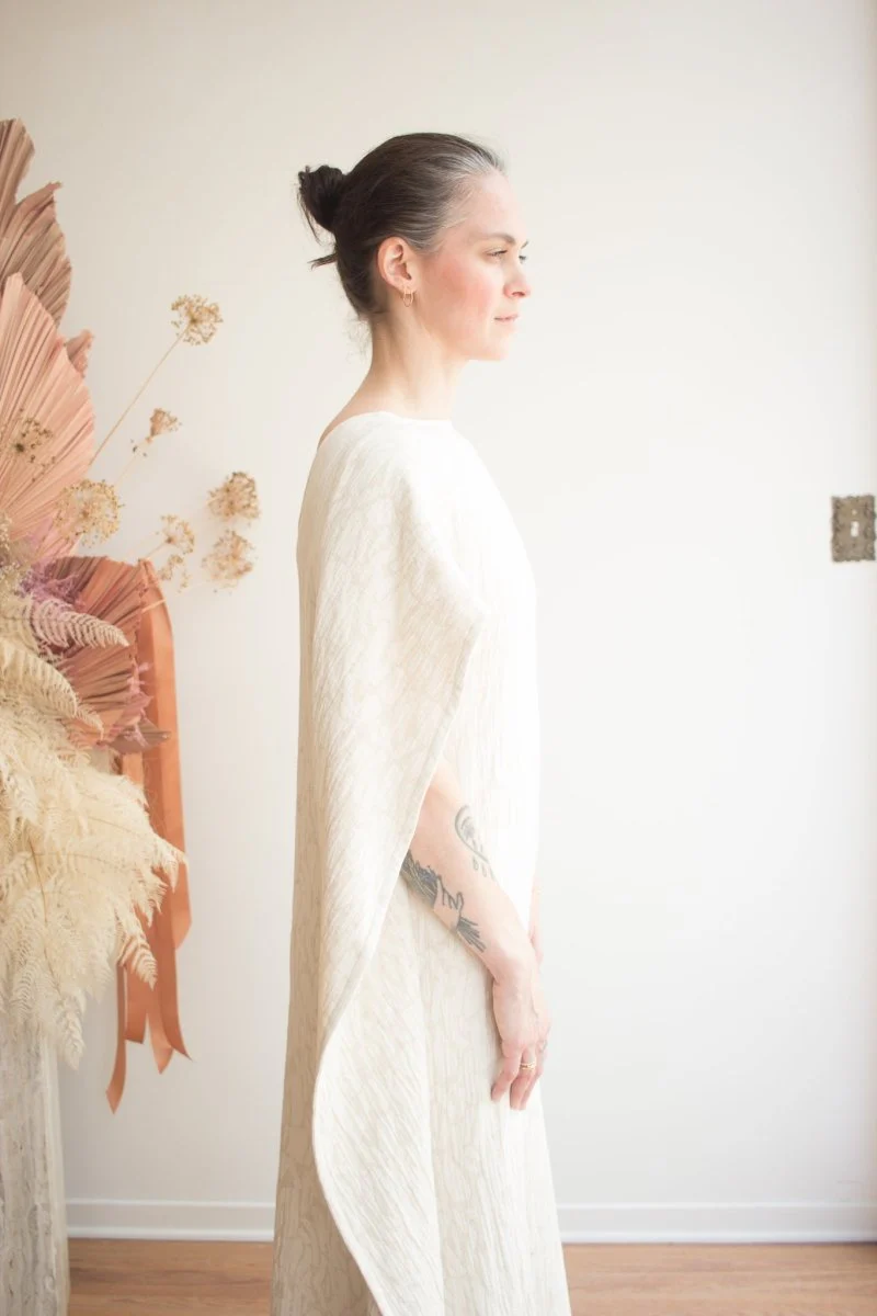 Anushka Diana Jacquard Caftan (Oatmeal) - Image 4