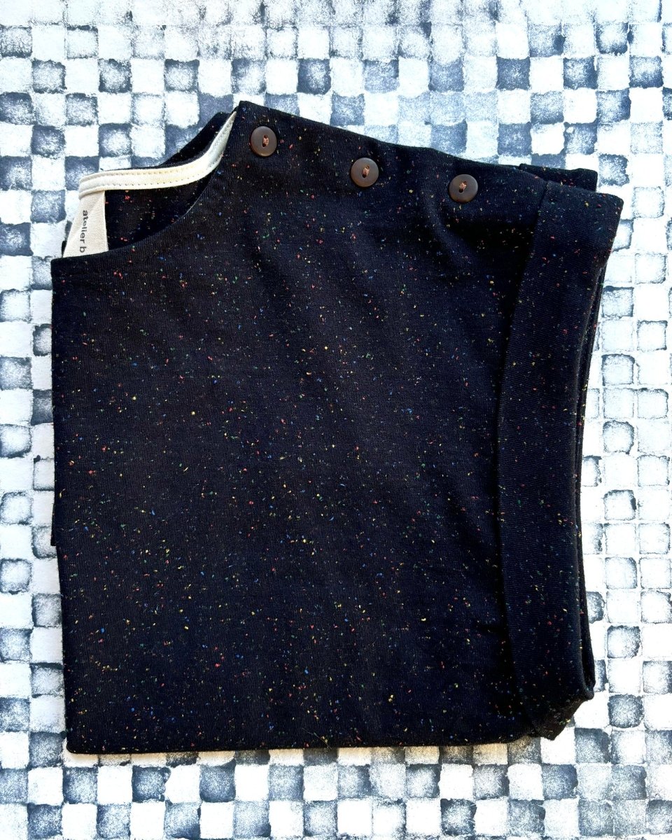 Atelier B Cap Sleeve Top (Black Primary Confetti) - Image 3