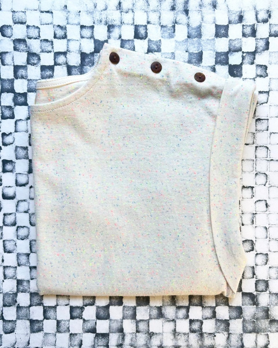 Atelier B Cap Sleeve Top (Cream Primary Confetti) - Image 7