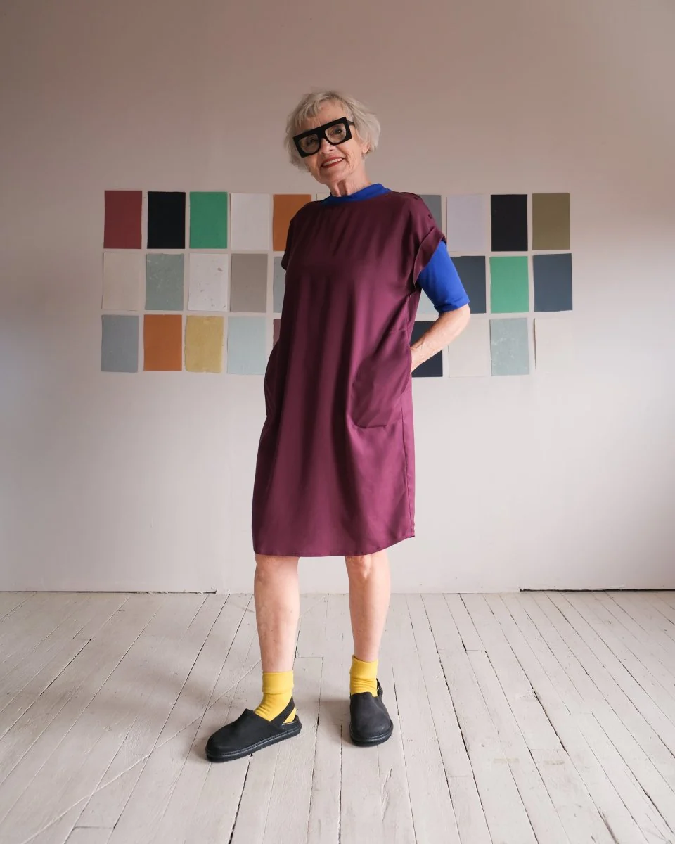 Atelier B Straight-Cut Dress (Grape)