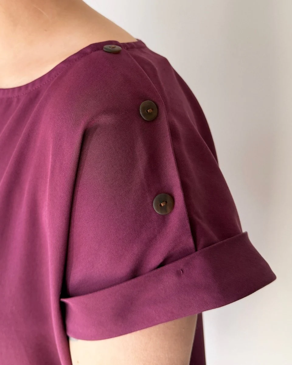 Atelier B Straight-Cut Dress (Grape) - Image 2