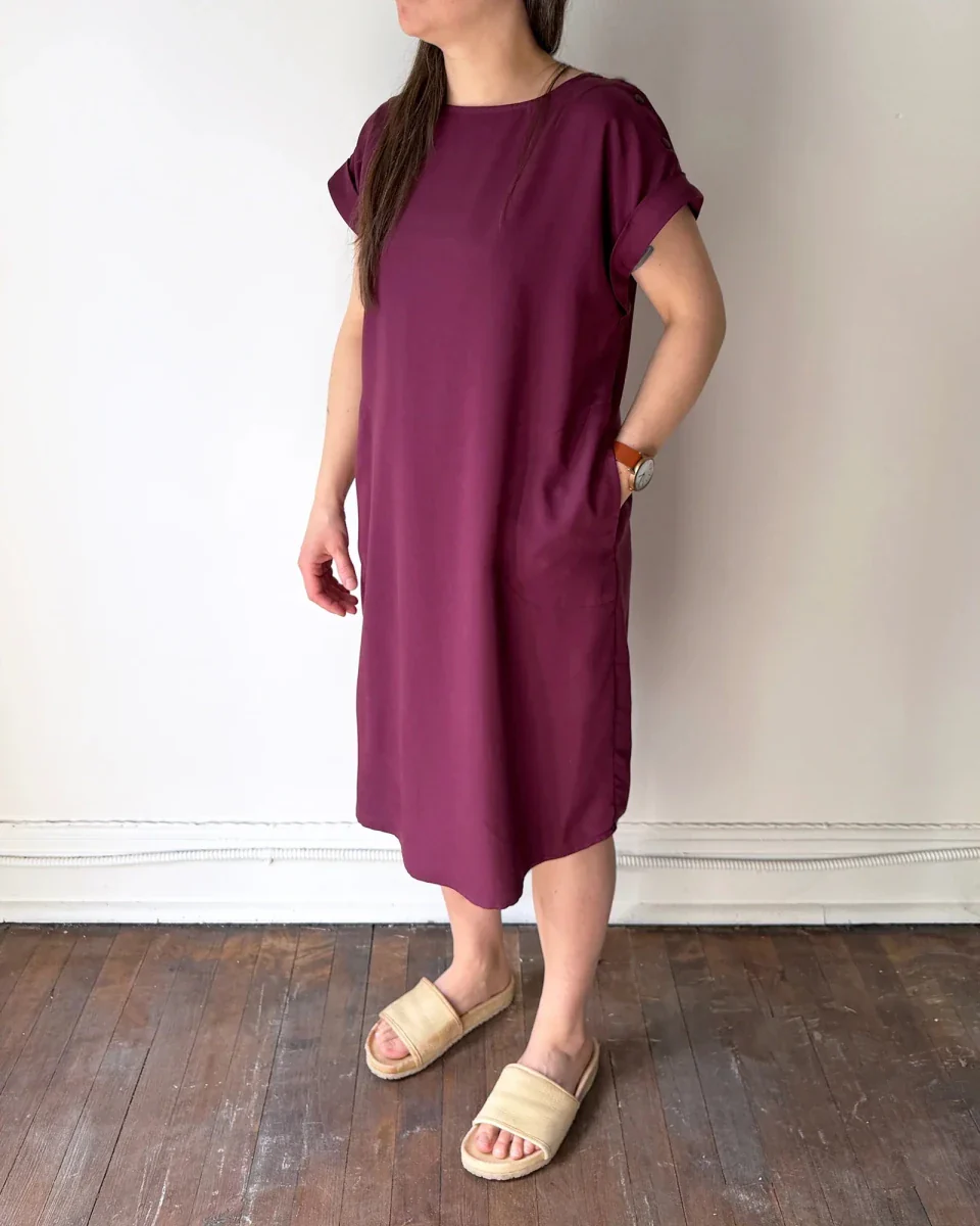 Atelier B Straight-Cut Dress (Grape) - Image 3