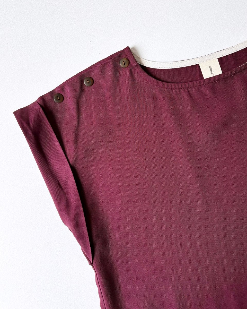 Atelier B Straight-Cut Dress (Grape) - Image 5