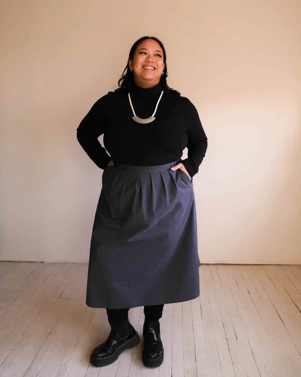 Atelier B Wrap Skirt (Charcoal)