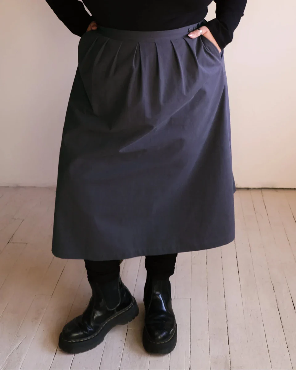 Atelier B Wrap Skirt (Charcoal) - Image 2