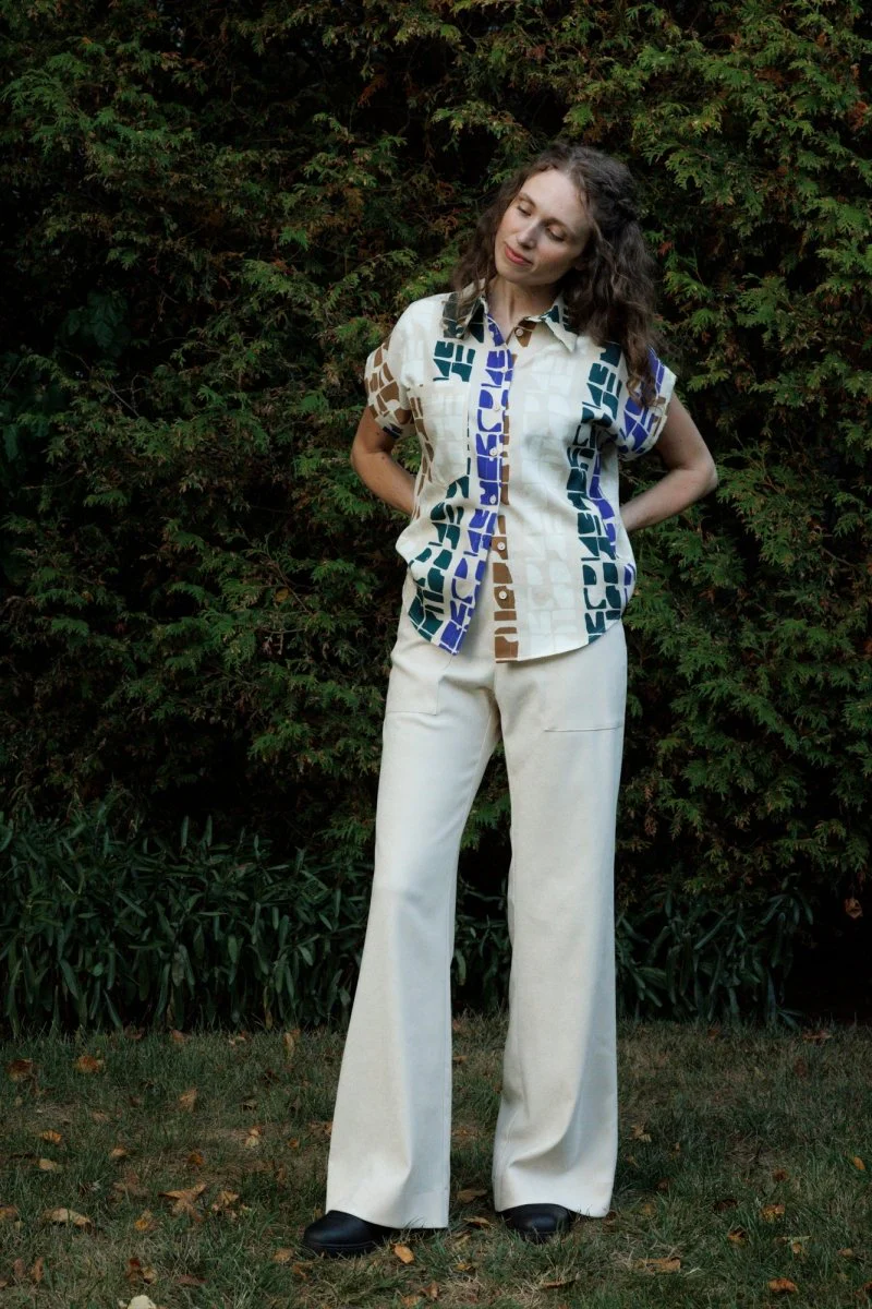 Eve Gravel Jahana Top - Pink or Blue Totem (Online Exclusive) - Image 7
