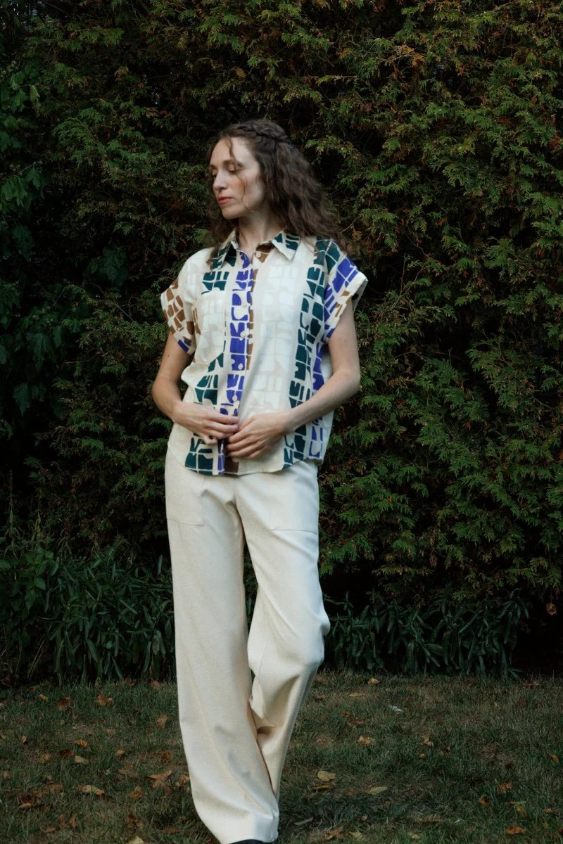 Eve Gravel Jahana Top - Pink or Blue Totem (Online Exclusive) - Image 11