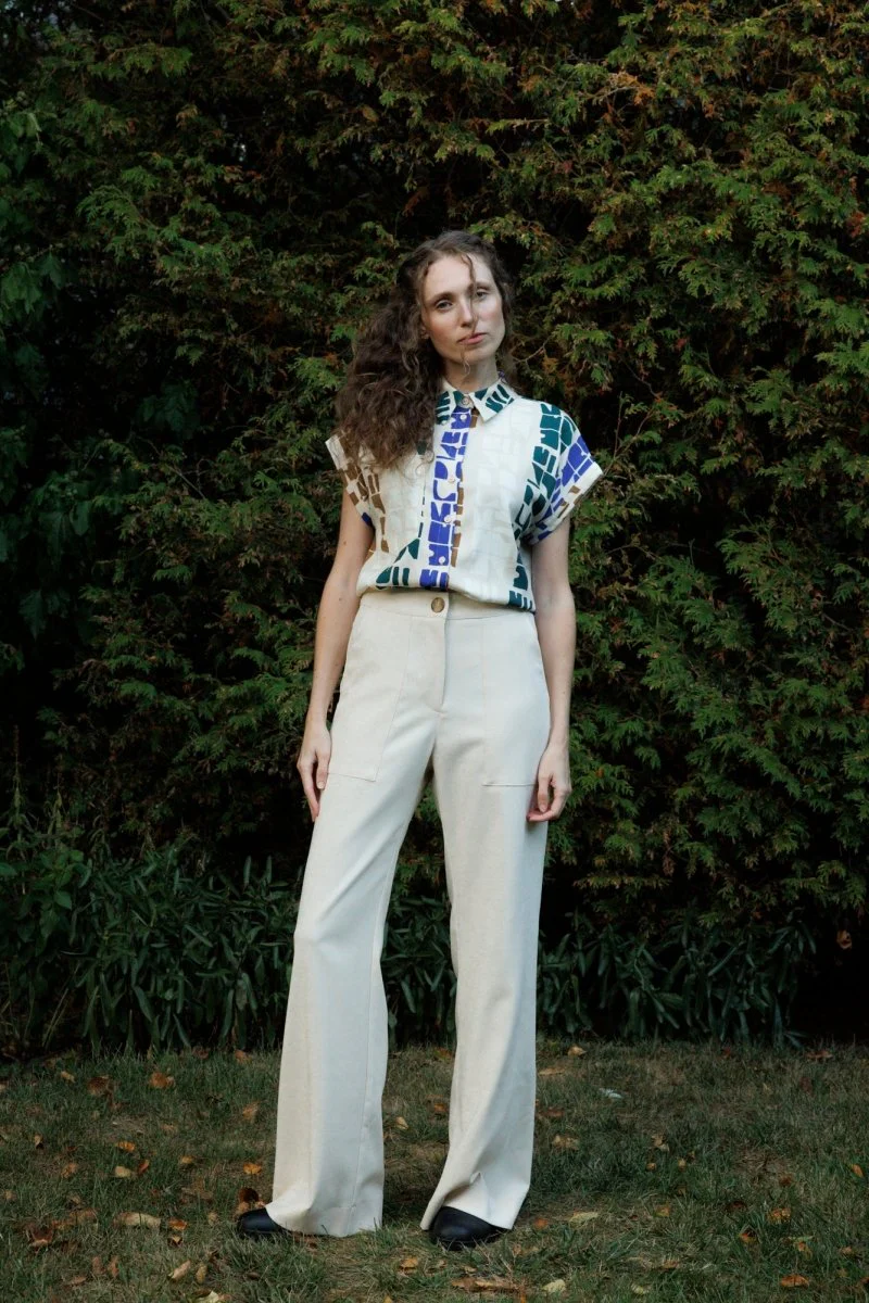 Eve Gravel Jahana Top - Pink or Blue Totem (Online Exclusive) - Image 6