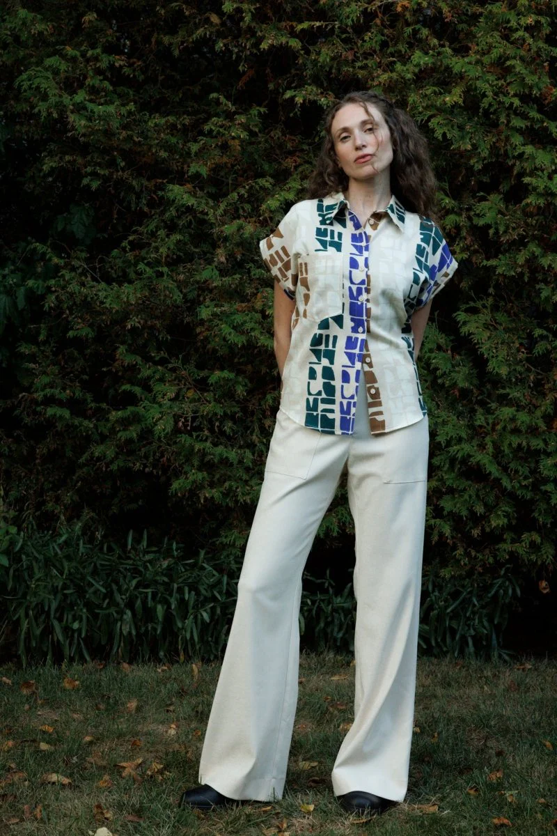 Eve Gravel Jahana Top - Pink or Blue Totem (Online Exclusive) - Image 9
