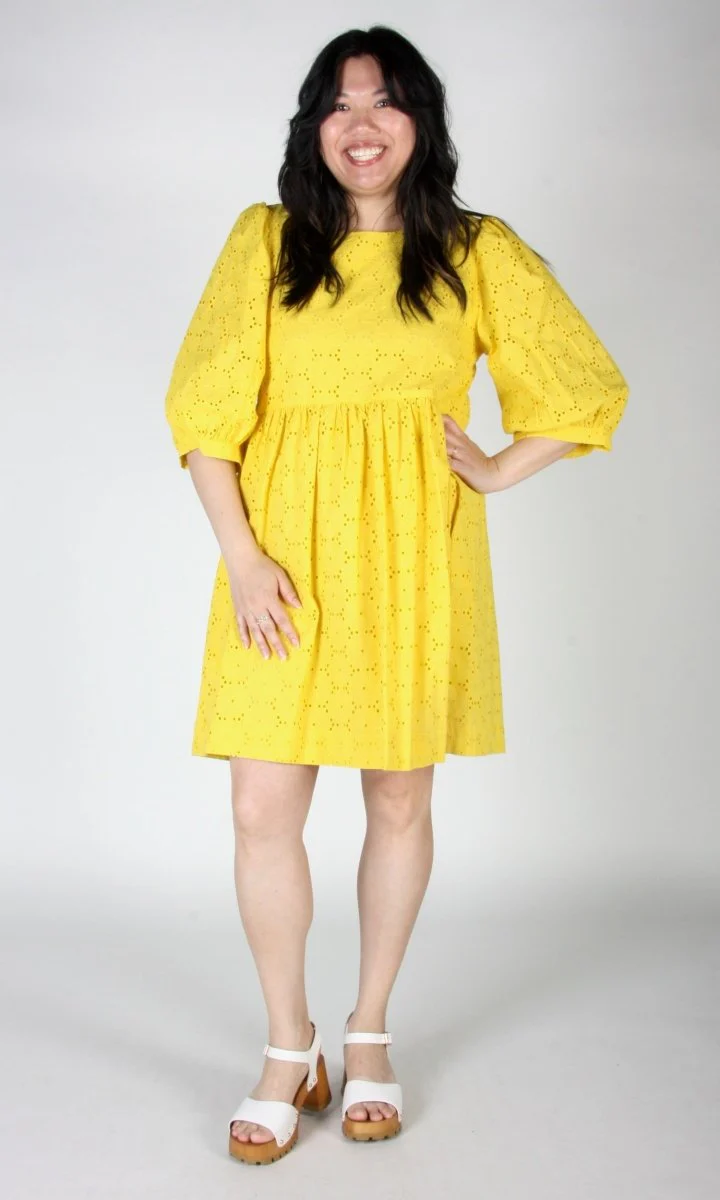 Birds of North America Bluebonnet Dress (Yuzu) - Image 13