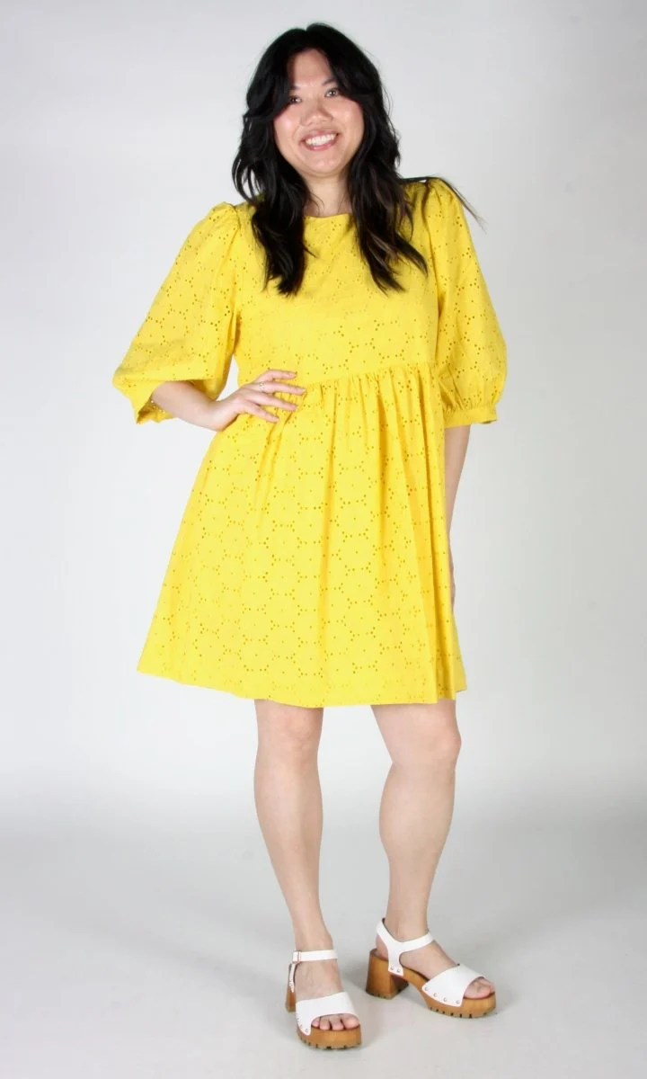 Birds of North America Bluebonnet Dress (Yuzu) - Image 14