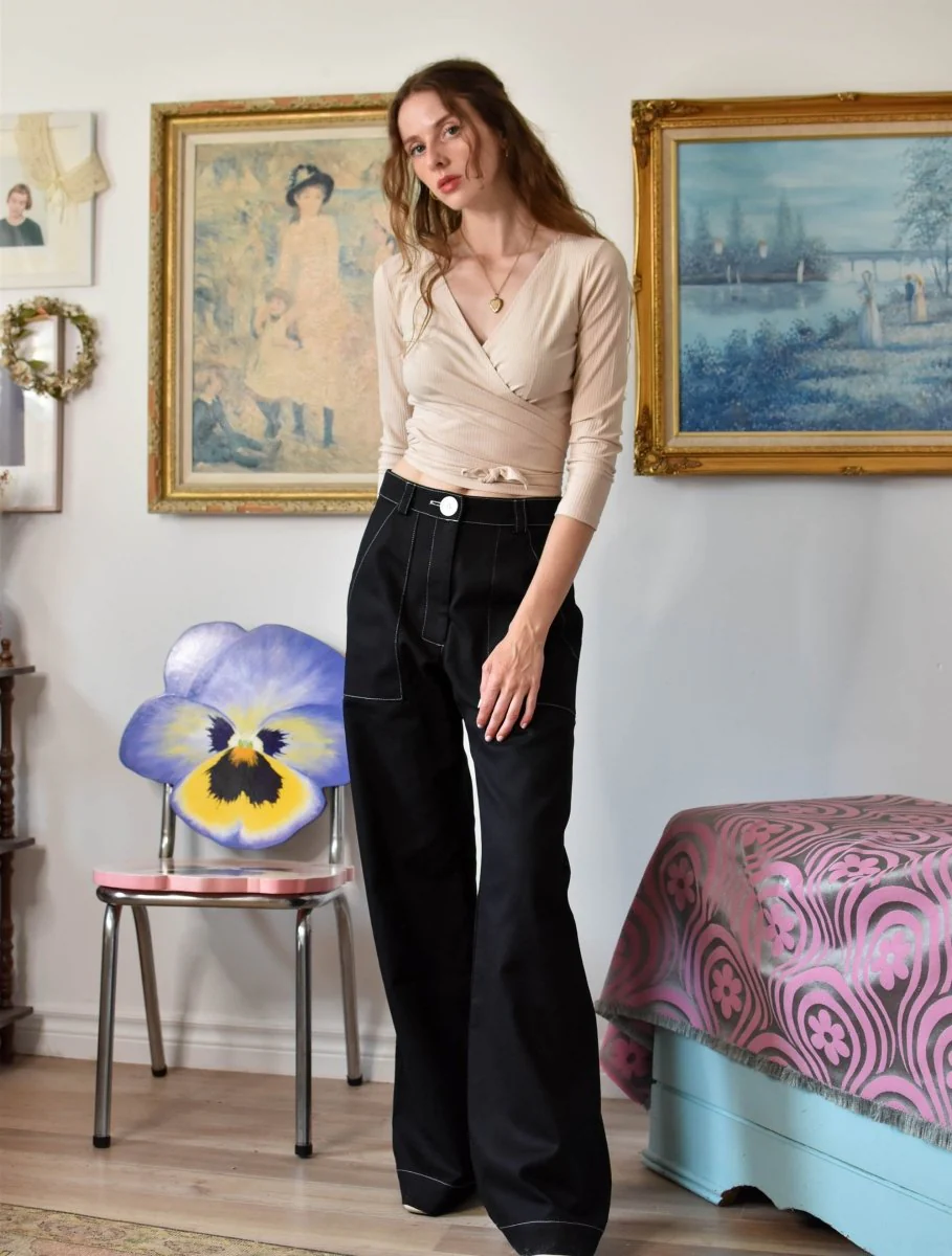 Birds of North America Bonxie Pants - Black (Online Exclusive) - Image 8