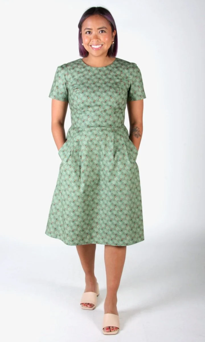 Birds of North America Buttonquail Dress - Pears of Wrath (Online Exclusive) - Image 10