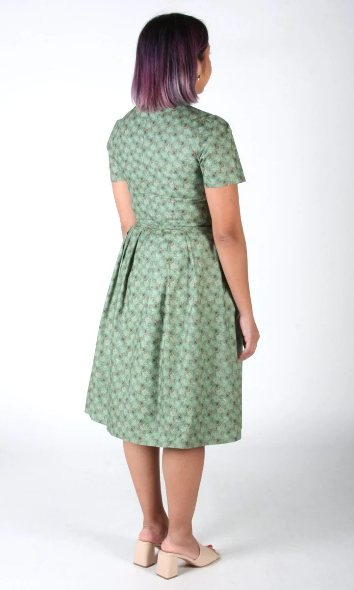 Birds of North America Buttonquail Dress - Pears of Wrath (Online Exclusive) - Image 12