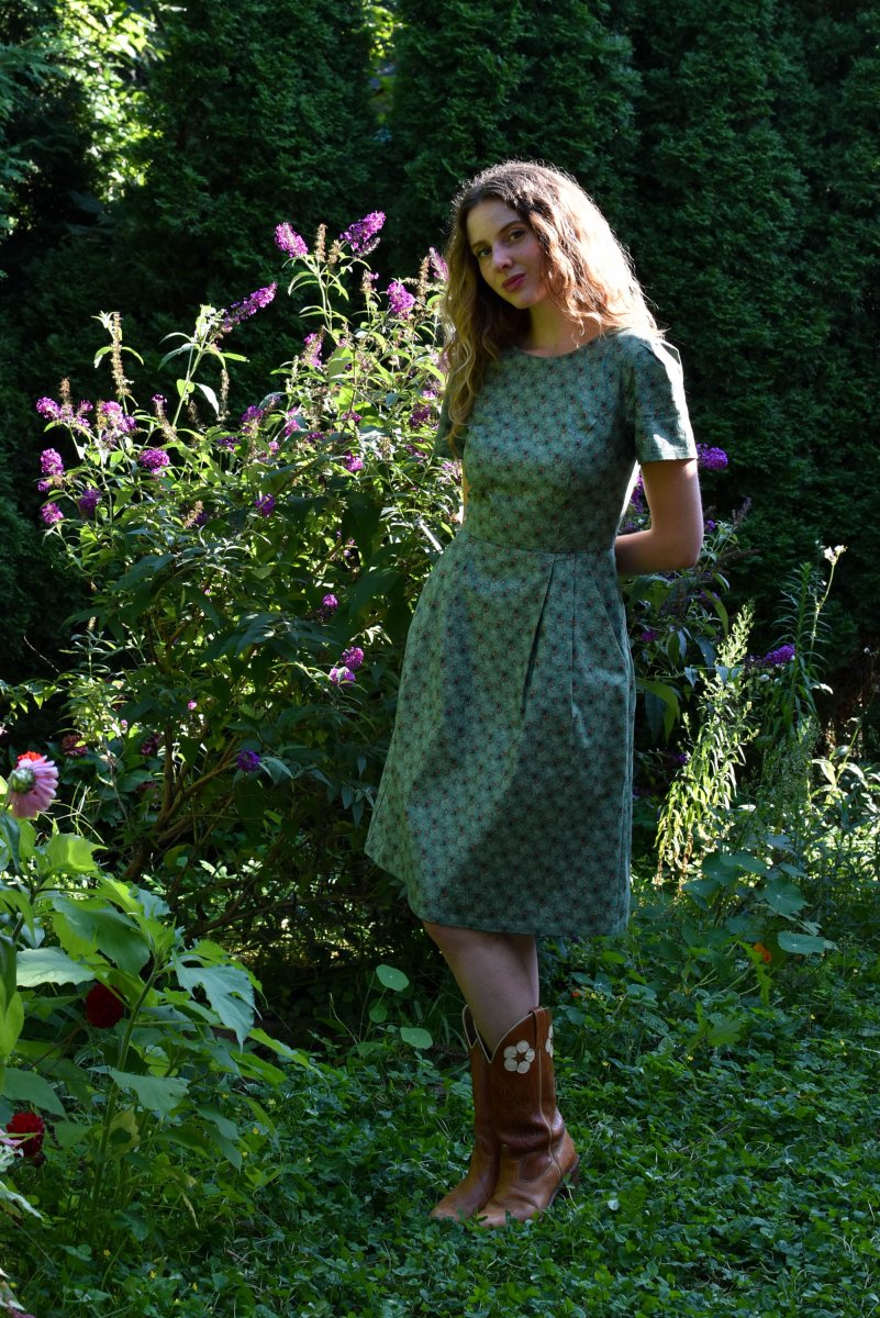 Birds of North America Buttonquail Dress - Pears of Wrath (Online Exclusive) - Image 7