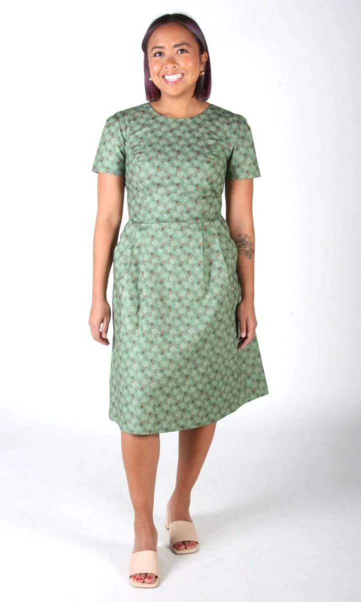 Birds of North America Buttonquail Dress - Pears of Wrath (Online Exclusive) - Image 9