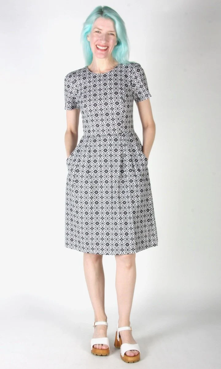 Birds of North America Buttonquail Dress - Quatrefoil (Online Exclusive) - Image 12