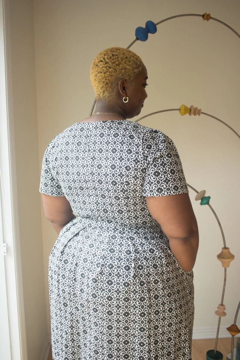Birds of North America Buttonquail Dress - Quatrefoil (Online Exclusive) - Image 4