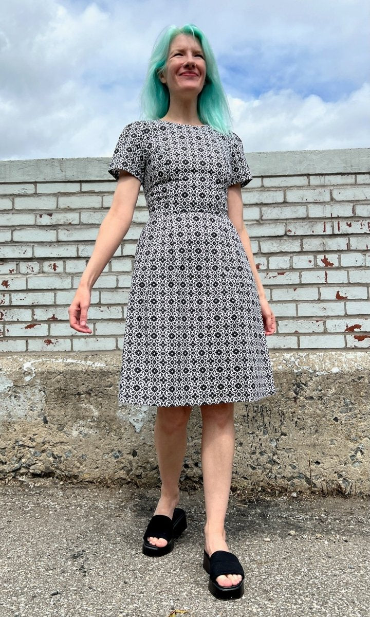 Birds of North America Buttonquail Dress - Quatrefoil (Online Exclusive) - Image 6