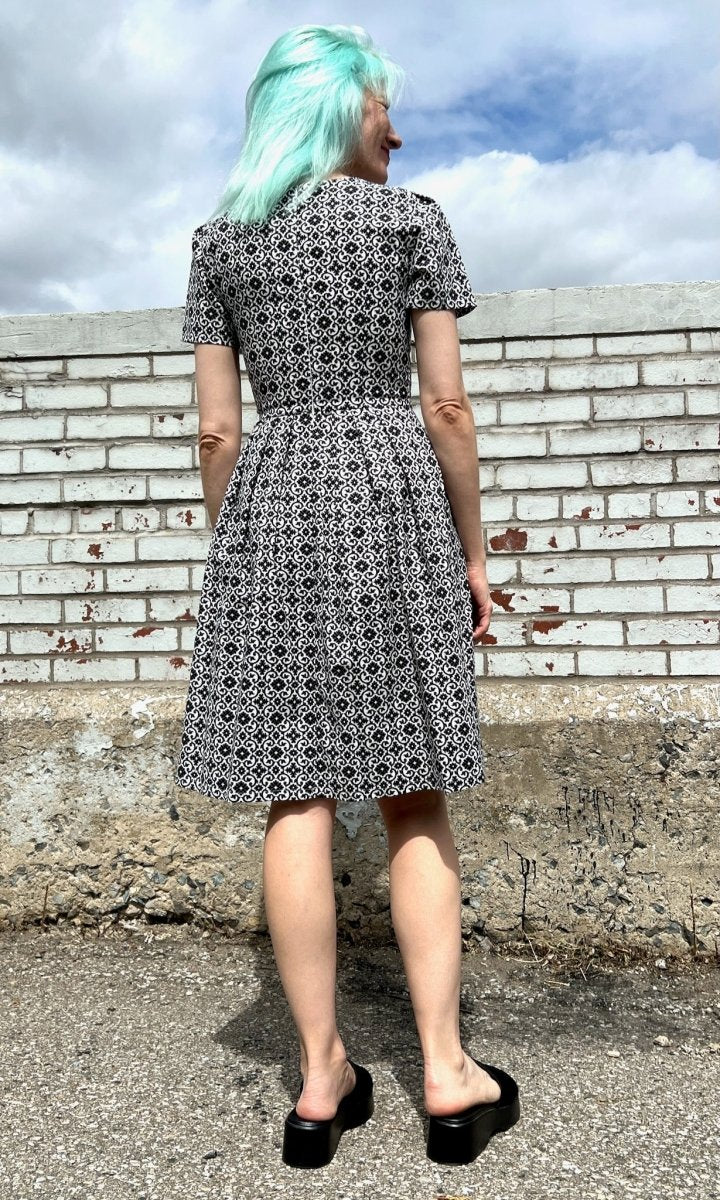 Birds of North America Buttonquail Dress - Quatrefoil (Online Exclusive) - Image 9