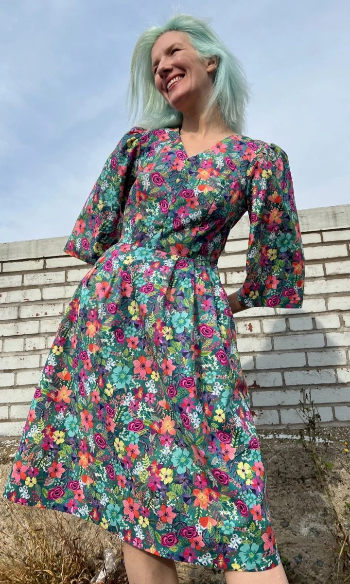 Birds of North America Chestnut Bunting Dress - Flowerfall (Online Exclusive) - Image 3