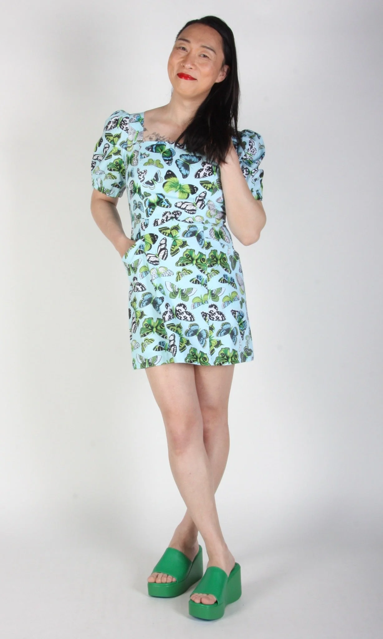Birds of North America Chickadee Dress - Butterflies (Online Exclusive) - Image 7
