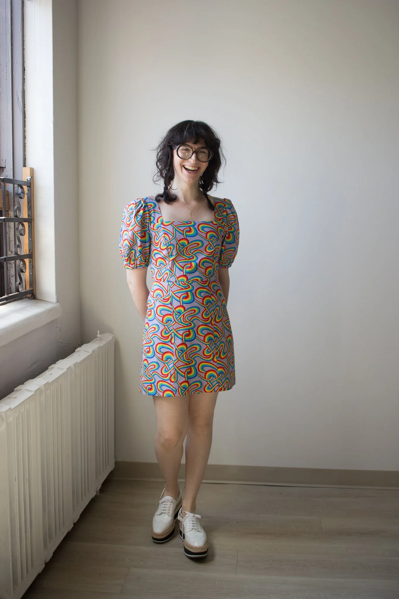 Birds of North America Chickadee Dress - Rainbow Tangle (Online Exclusive) - Image 2