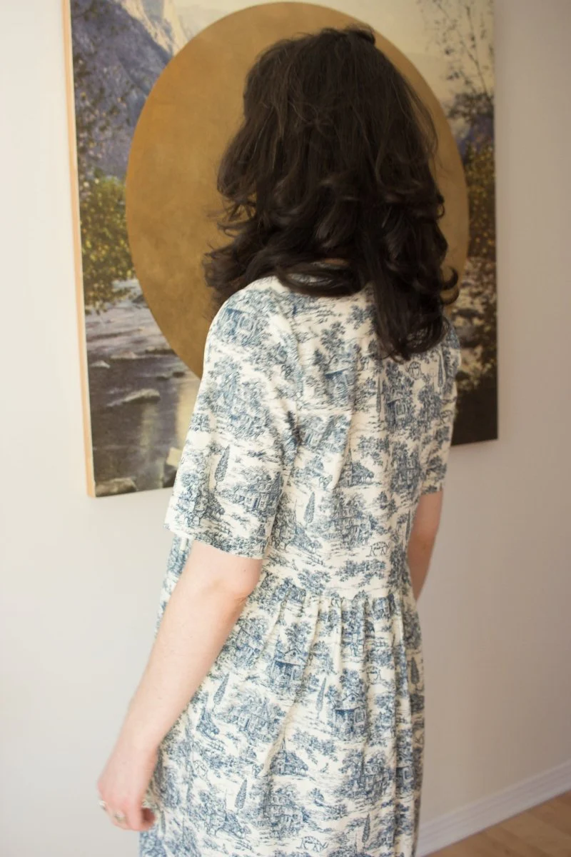 Birds of North America Citril Finch - Navy Village Toile (Online Exclusive) - Image 4