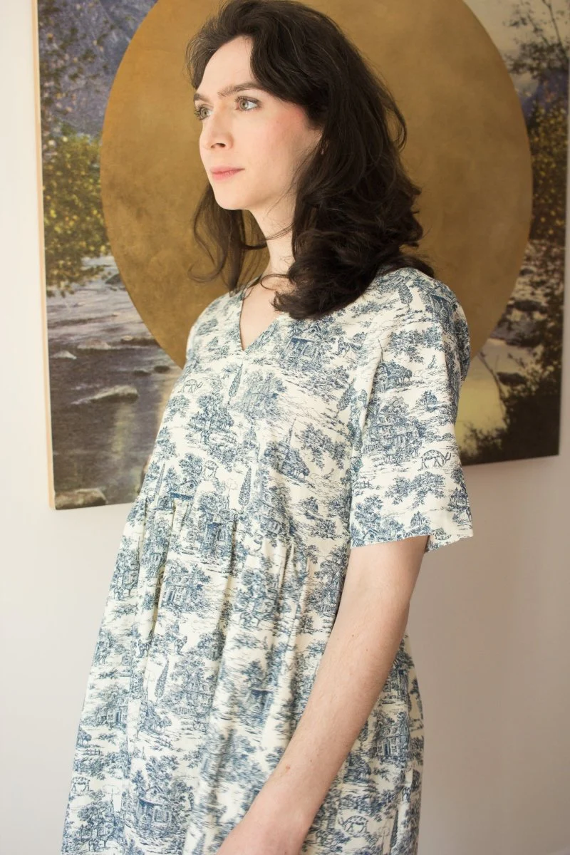 Birds of North America Citril Finch - Navy Village Toile (Online Exclusive) - Image 5