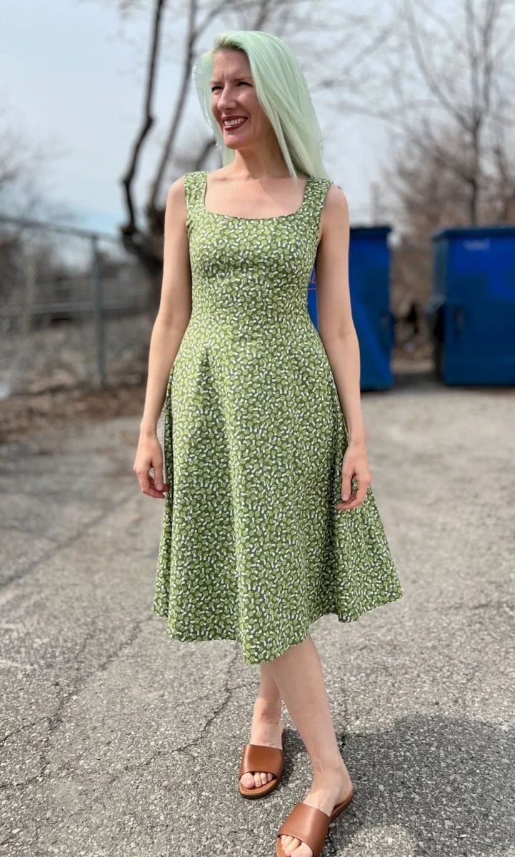 Birds of North America Columba Dress (Greenies) - Image 11