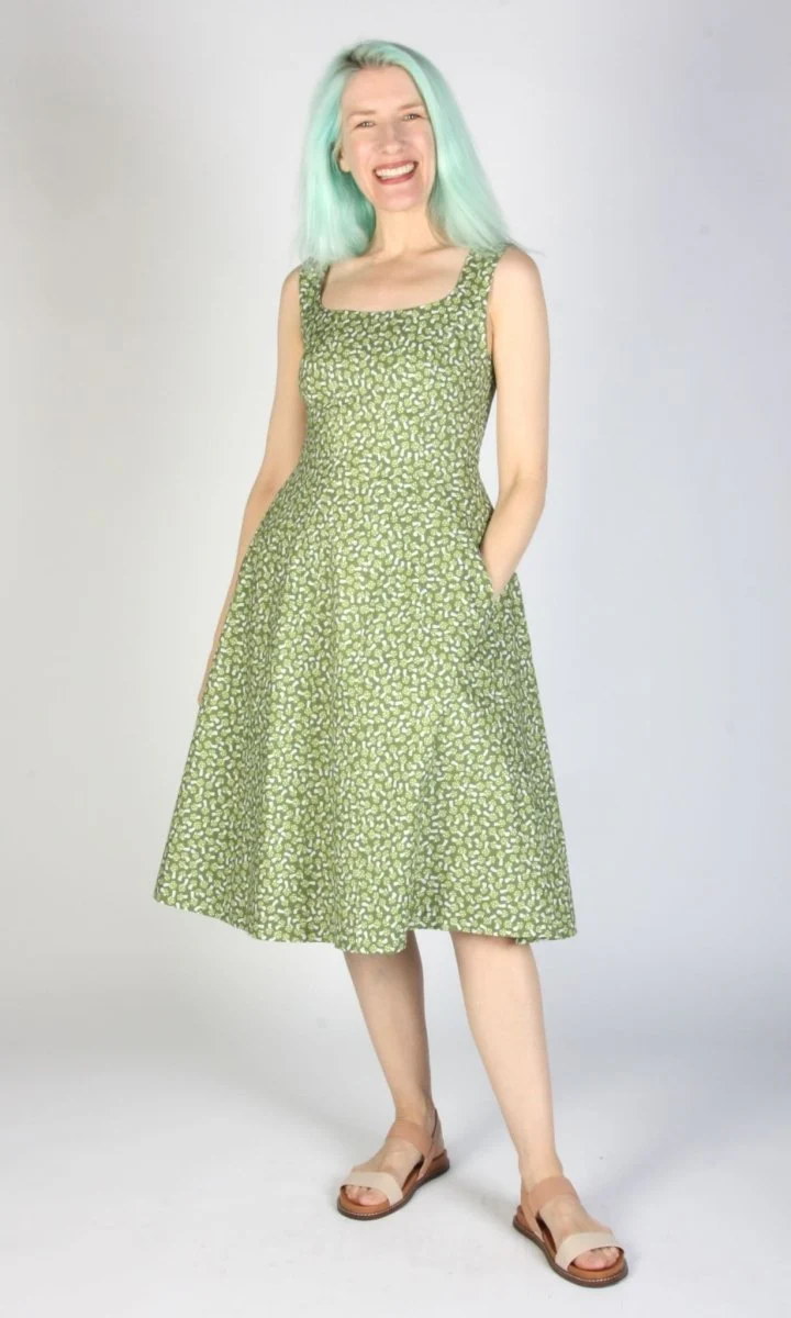 Birds of North America Columba Dress (Greenies) - Image 15