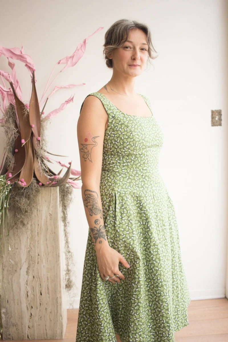 Birds of North America Columba Dress (Greenies) - Image 2