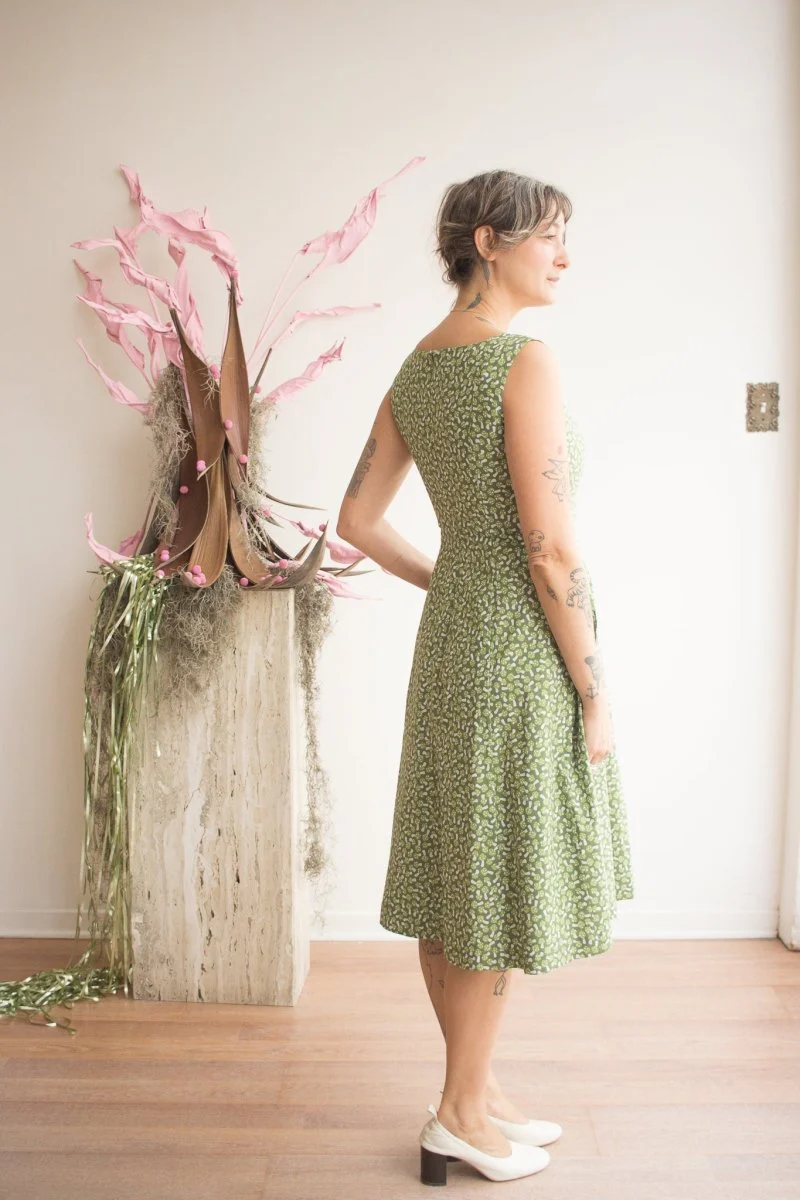 Birds of North America Columba Dress (Greenies) - Image 3