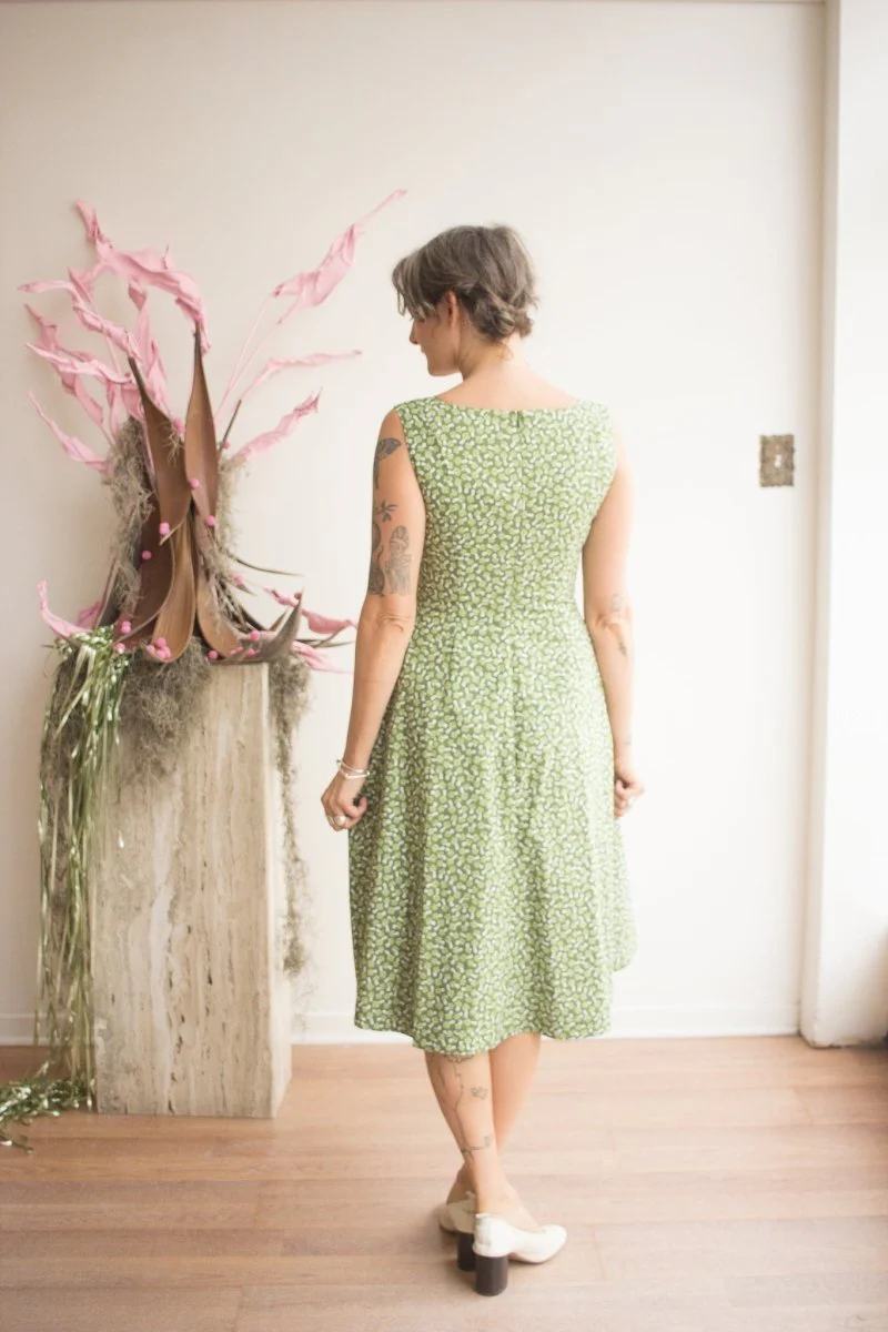 Birds of North America Columba Dress (Greenies) - Image 4