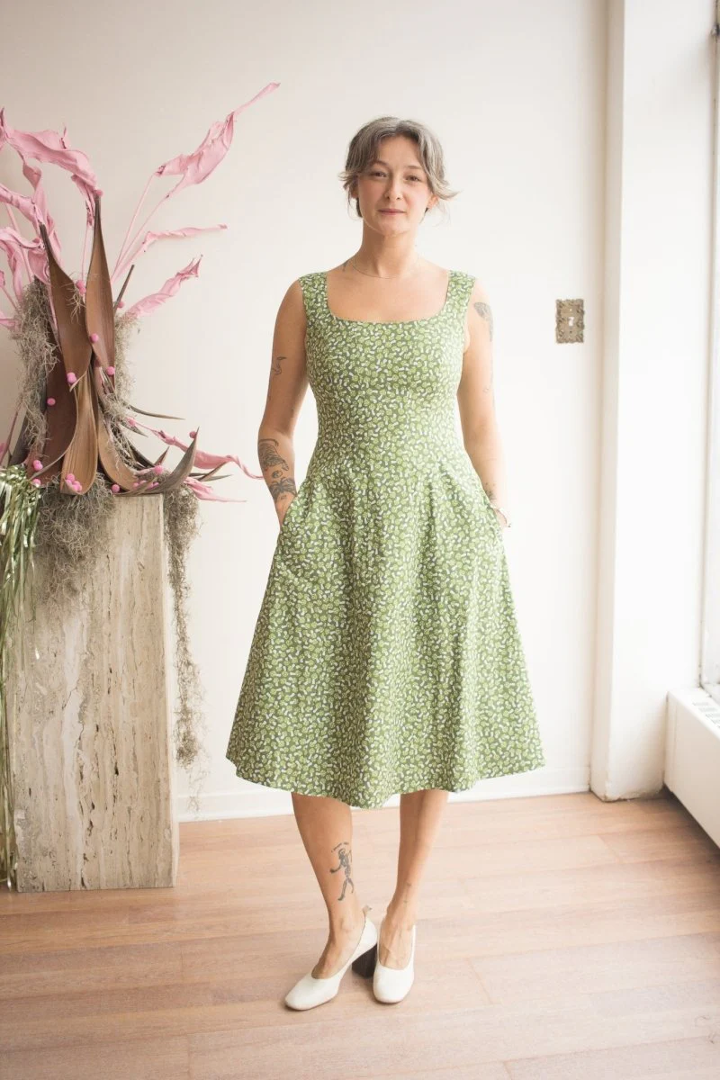 Birds of North America Columba Dress (Greenies) - Image 5