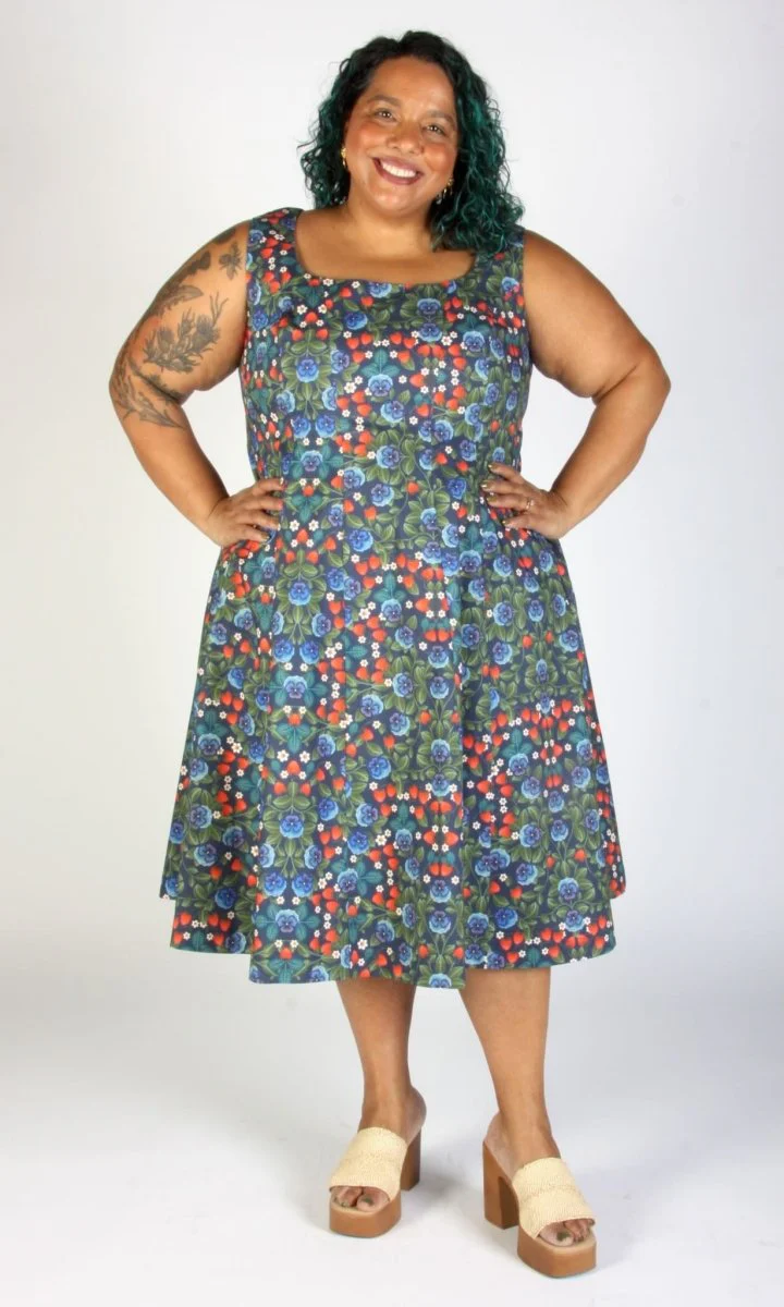 Birds of North America Columba Dress (Summer Sweetness)