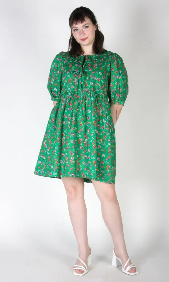 Birds of North America Corvid Dress (Straw Flower) - Image 4
