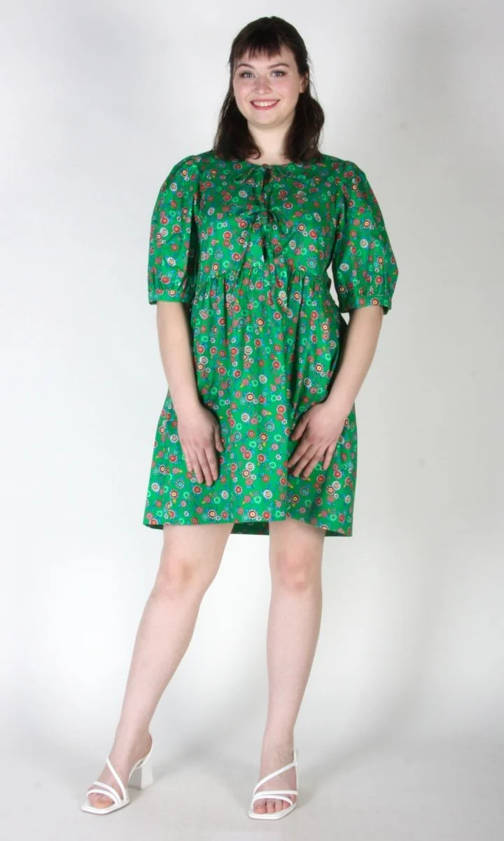 Birds of North America Corvid Dress (Straw Flower) - Image 5