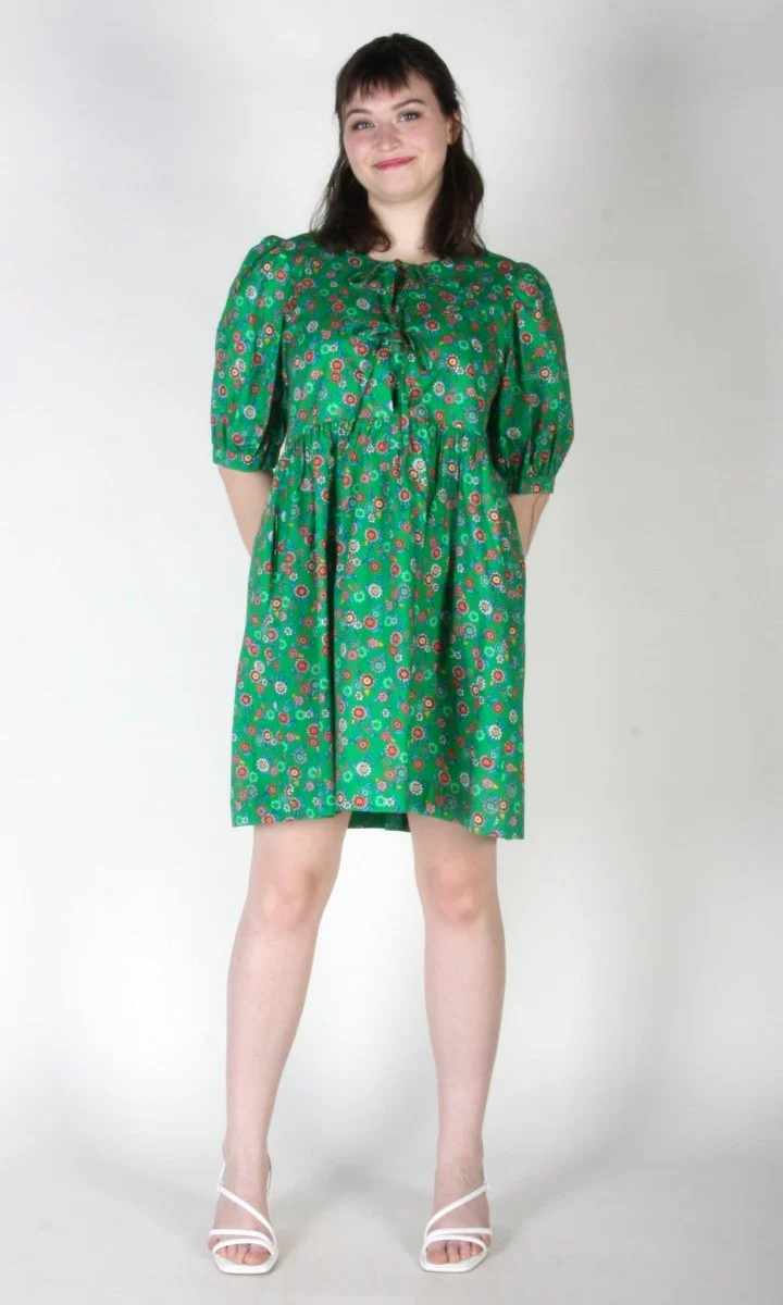 Birds of North America Corvid Dress (Straw Flower) - Image 6
