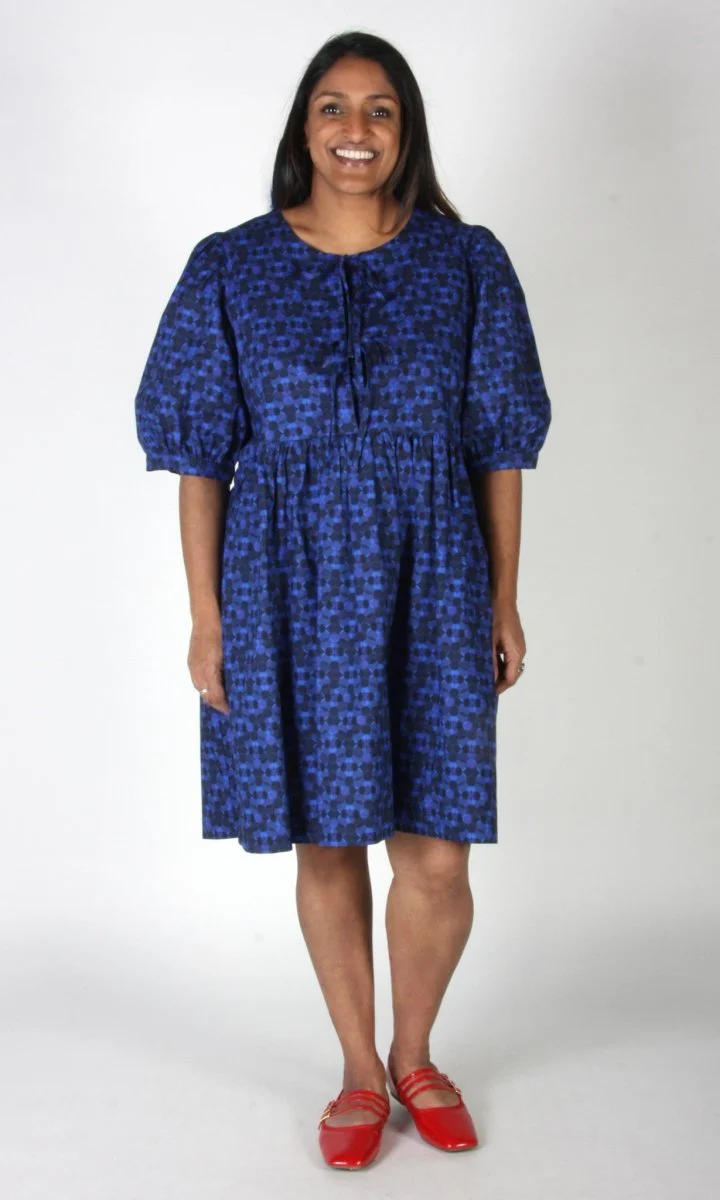 Birds of North America Corvid Dress (Zaffre Glass) - Image 8