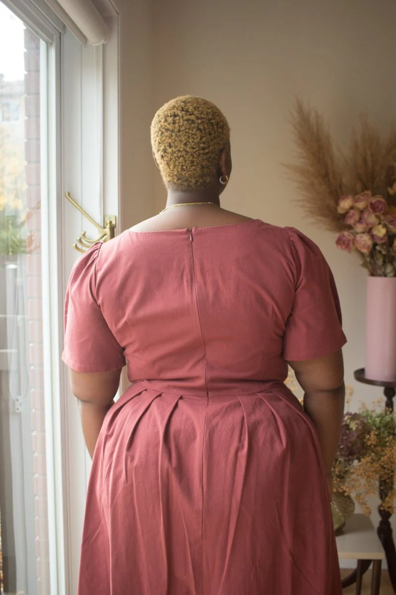 Birds of North America Crag Martin Dress (Rosewood) - Image 5