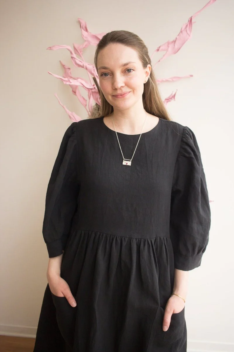 Birds of North America Devil Downhead Dress (Black)