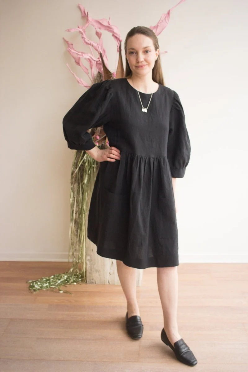 Birds of North America Devil Downhead Dress (Black) - Image 2