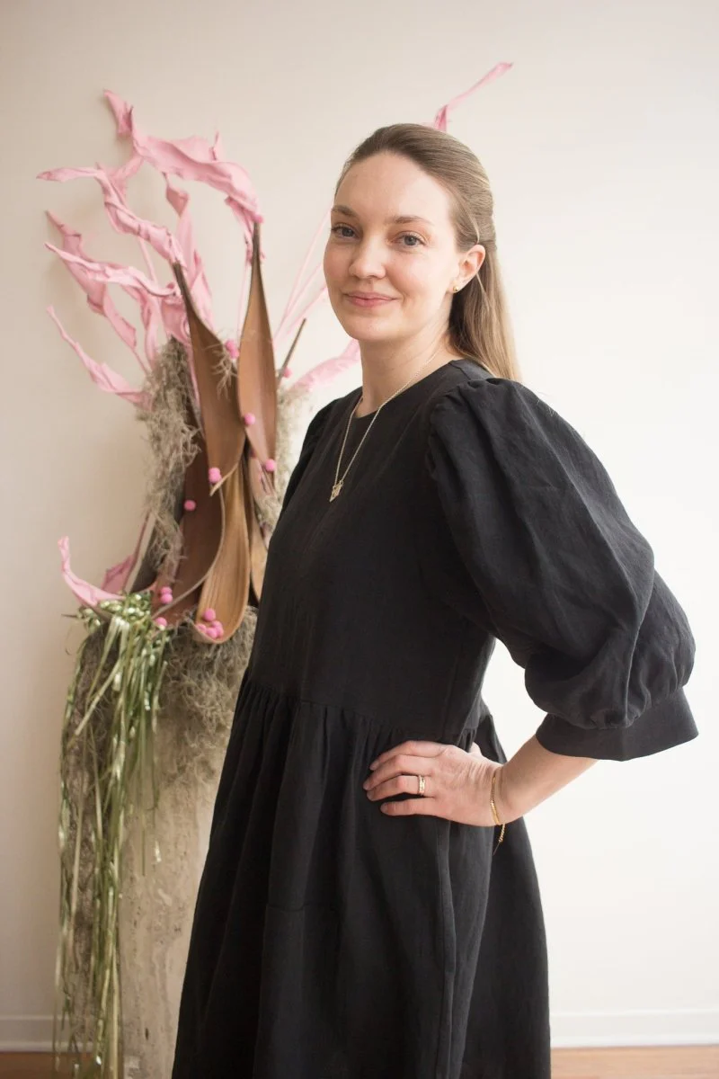 Birds of North America Devil Downhead Dress (Black) - Image 3