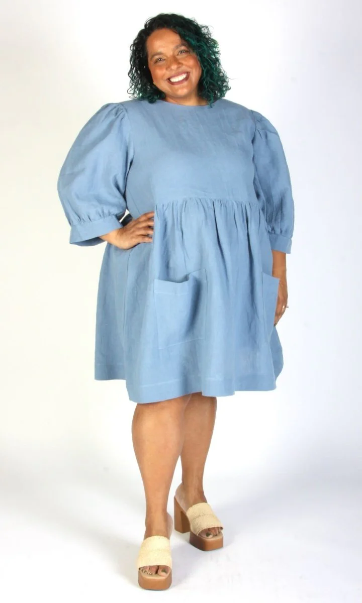 Birds of North America Devil Downhead Dress (Eclipse Blue) - Image 7