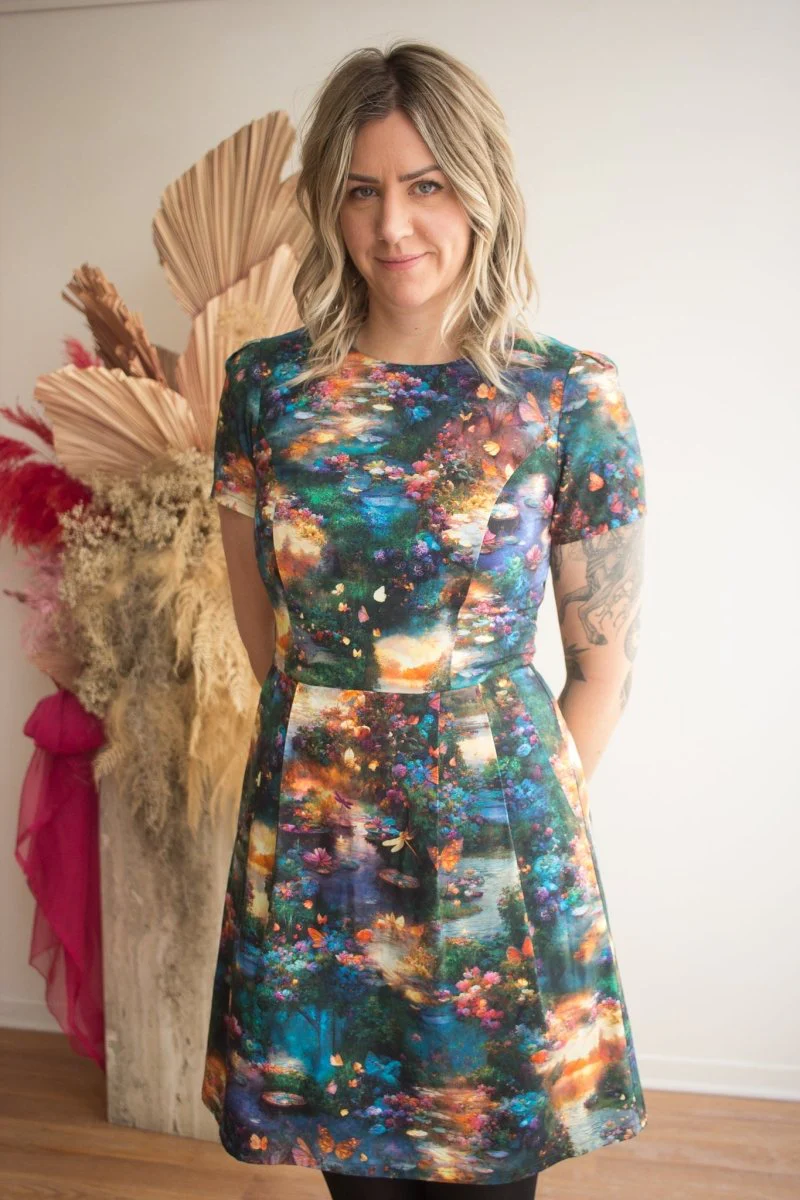 Birds of North America Engoulevent Dress (Damselfly) - Image 2