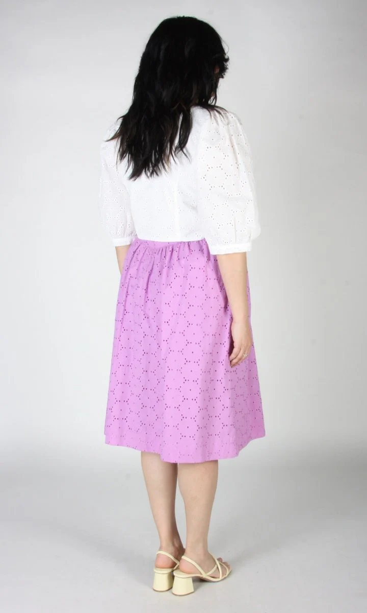 Birds of North America Hermit Thrush Skirt (Ube) - Image 15