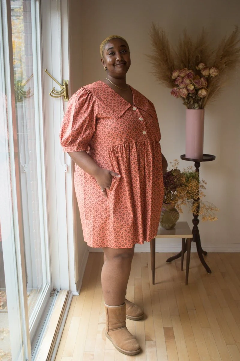 Birds of North America Fieldfare Dress - Berry Sheaf (Online Exclusive)