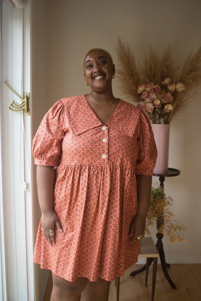 Birds of North America Fieldfare Dress - Berry Sheaf (Online Exclusive) - Image 2